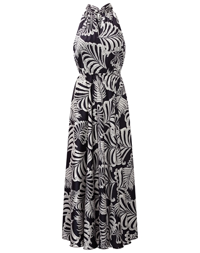 Karmamia Copenhagen - Ava Maxi Kjole - Navy Palm